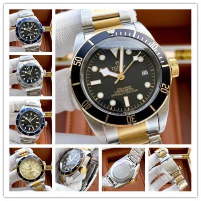 Replica Black Bye A21j Automatic Movement Mens Watch Black Dial Two Tone Yellow Gold E51