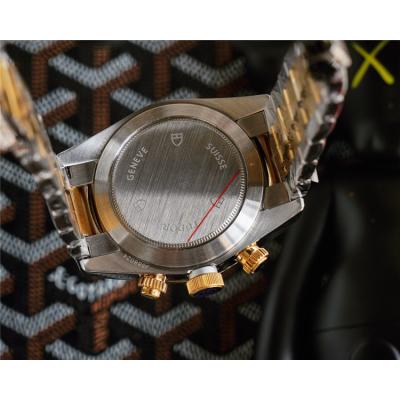 Replica Grantour A2813 Automatic Movement Mens Watch Black Dial Two Tone Yellow Gold E54