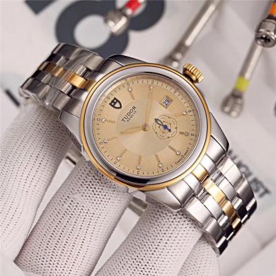 Replica Japan Miyota 8218 Automatic Mens Watch White Dial Two Tone Yellow Gold F02