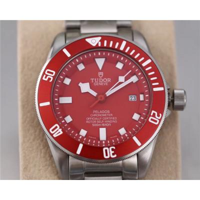 Replica Pelagos Japan Miyota 8215 Automatic Movement Mens Watch Red Dial Stainless Steel G08