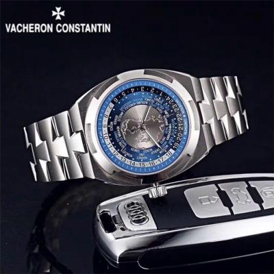 Replica Overseas 5100 Automatic Movement Mens Watch Blue Gray Dial Stainless Steel E05