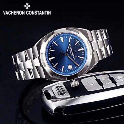 Replica Overseas 5100 Automatic Movement Mens Watch Blue Dial Stainless Steel A E06