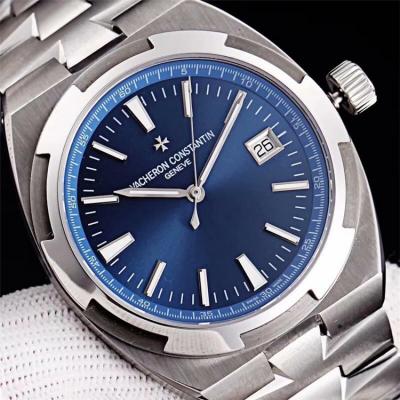 Replica Overseas 5100 Automatic Movement Mens Watch Blue Dial Stainless Steel A E06