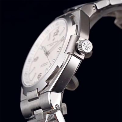 Replica Overseas Japan Miyota 8219 Automatic Movement Mens Watch White Dial Stainless Steel A E10