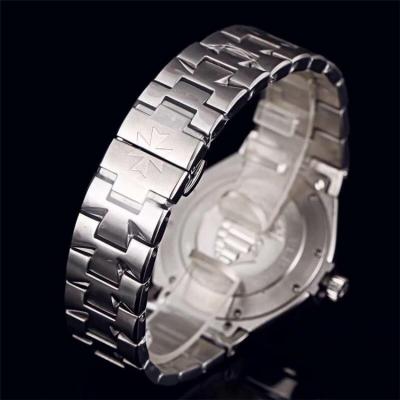 Replica Overseas Japan Miyota 8219 Automatic Movement Mens Watch White Dial Stainless Steel A E10