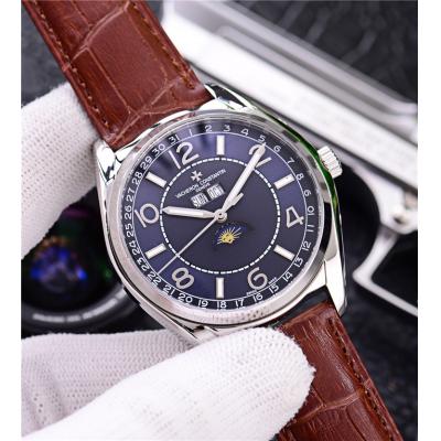 Replica Fiftysix A21j Automatic Movement Mens Watch White Dial Leather Strap A E21