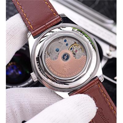 Replica Fiftysix A21j Automatic Movement Mens Watch White Dial Leather Strap A E21