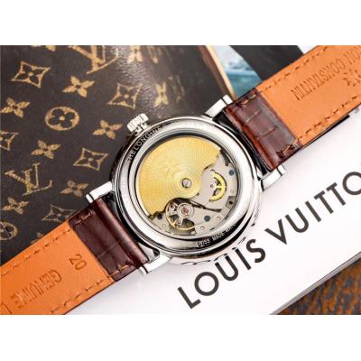 Replica Patrimony A21j Automatic Movement Mens Watch White Dial Leather Strap A E22