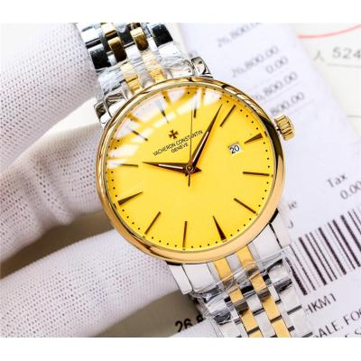 Replica Patrimony A21j Automatic Movement Mens Watch White Dial Two Tone Yellow Gold A E29