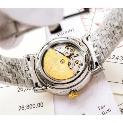 Replica Patrimony A21j Automatic Movement Mens Watch White Dial Two Tone Yellow Gold A E29