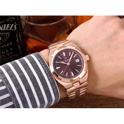 Replica Overseas A21j Automatic Movement Mens Watch Black Dial Stainless Steel E32