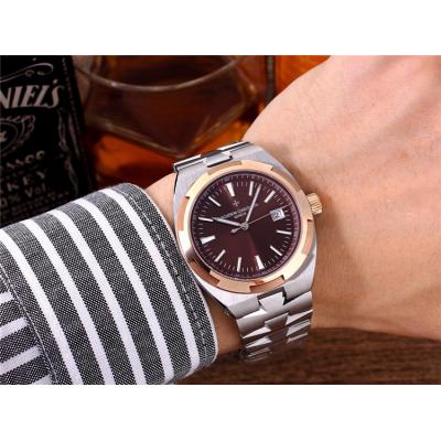 Replica Overseas A21j Automatic Movement Mens Watch Black Dial Stainless Steel E32