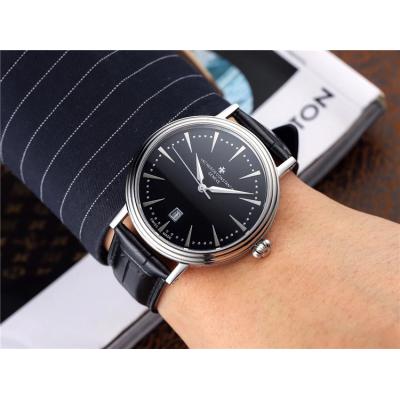 Replica Patrimony Japan Miyota 8215 Automatic Movement Mens Watch White Dial Leather Strap E33