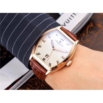 Replica Malte A21j Automatic Movement Mens Watch Black Dial Leather Strap A E34