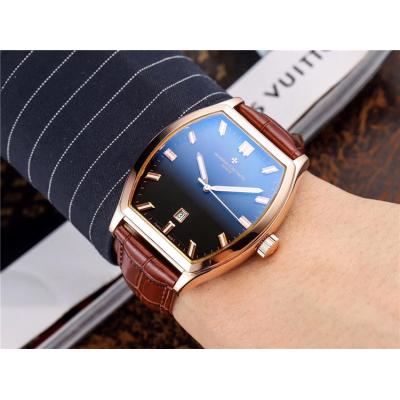 Replica Malte A21j Automatic Movement Mens Watch Black Dial Leather Strap A E34