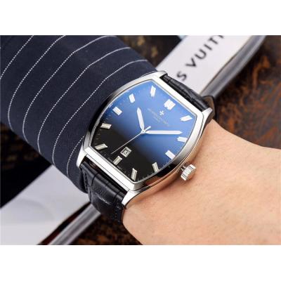 Replica Malte A21j Automatic Movement Mens Watch Black Dial Leather Strap A E34