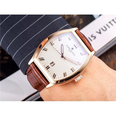 Replica Malte A21j Automatic Movement Mens Watch Black Dial Leather Strap A E34