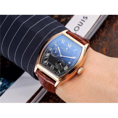 Replica Malte A21j Automatic Movement Mens Watch White Dial Leather Strap A E35