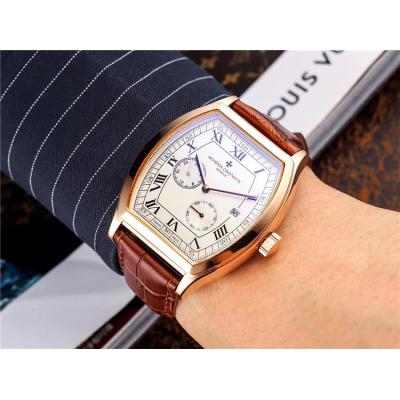 Replica Malte A21j Automatic Movement Mens Watch White Dial Leather Strap A E35