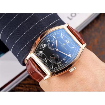 Replica Malte A21j Automatic Movement Mens Watch White Dial Leather Strap A E35