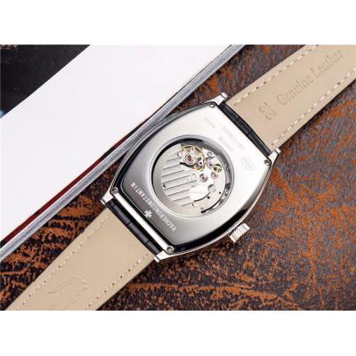 Replica Malte A21j Automatic Movement Mens Watch White Dial Leather Strap A E35