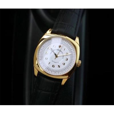 Replica Harmony A2824 Automatic Movement Mens Watch White Dial Leather Strap A E36