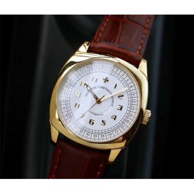 Replica Harmony A2824 Automatic Movement Mens Watch White Dial Leather Strap A E36