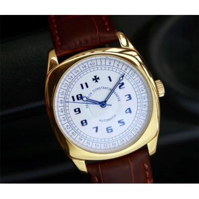 Replica Harmony A2824 Automatic Movement Mens Watch White Dial Leather Strap A E36