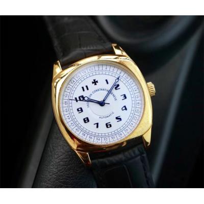 Replica Harmony A2824 Automatic Movement Mens Watch White Dial Leather Strap A E36