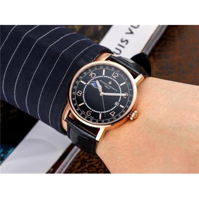 Replica Traditionnelle Japan Miyota 8217 Automatic Movement Mens Watch White Dial Leather Strap E50