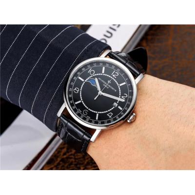 Replica Traditionnelle Japan Miyota 8217 Automatic Movement Mens Watch White Dial Leather Strap E50