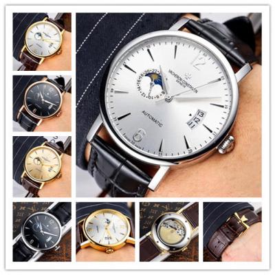 Replica Patrimony Japan Miyota 8217 Automatic Movement Mens Watch Silver Dial Leather Strap E51