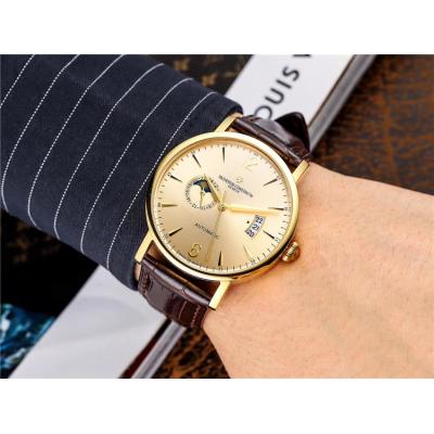 Replica Patrimony Japan Miyota 8217 Automatic Movement Mens Watch Silver Dial Leather Strap E51