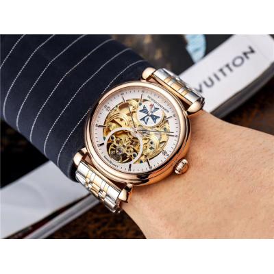 Replica Metiers D'art A21j Automatic Movement Mens Watch Skeleton Dial Two Tone Rose Gold E52