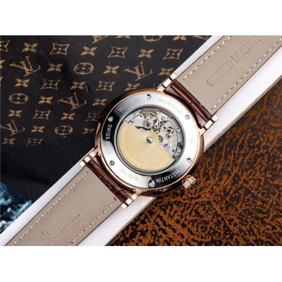 Replica Patrimony A21j Automatic Movement Mens Watch White Dial Leather Strap E53