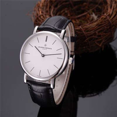 Replica Patrimony A21j Automatic Movement Mens Watch White Dial Leather Strap E61