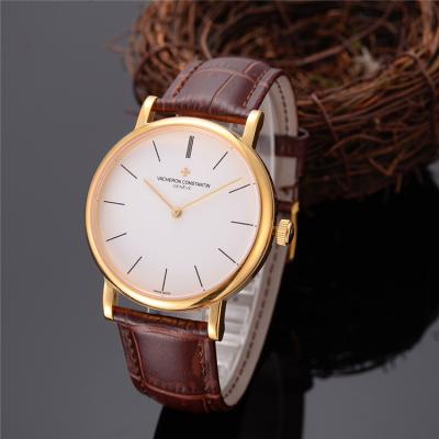 Replica Patrimony A21j Automatic Movement Mens Watch White Dial Leather Strap E61