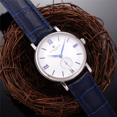 Replica Patrimony A21j Automatic Movement Mens Watch White Dial Leather Strap A E62