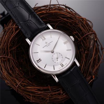 Replica Patrimony A21j Automatic Movement Mens Watch White Dial Leather Strap A E62