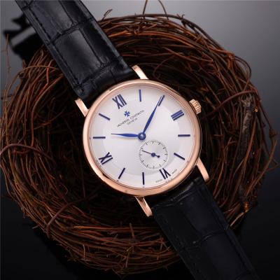 Replica Patrimony A21j Automatic Movement Mens Watch White Dial Leather Strap A E62