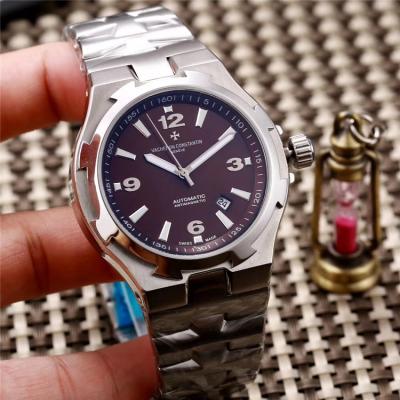 Replica Overseas A21j Automatic Movement Mens Watch Blue Dial Stainless Steel E63