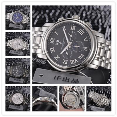 Replica Traditionnelle A21j Automatic Movement Mens Watch Black Dial Stainless Steel A E70