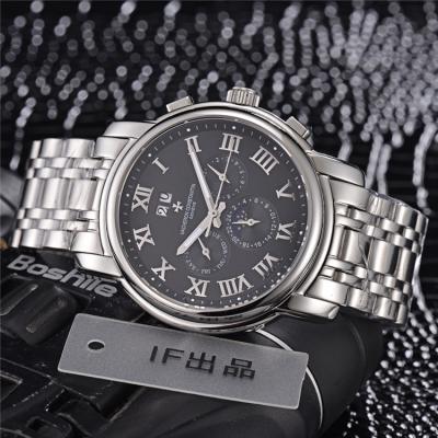 Replica Traditionnelle A21j Automatic Movement Mens Watch Black Dial Stainless Steel A E70