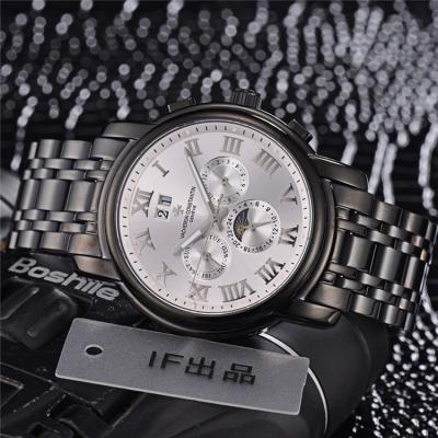 Replica Traditionnelle A21j Automatic Movement Mens Watch Black Dial Stainless Steel A E70