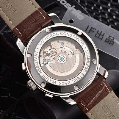 Replica Traditionnelle A21j Automatic Movement Mens Watch Blue Dial Leather Strap B E70