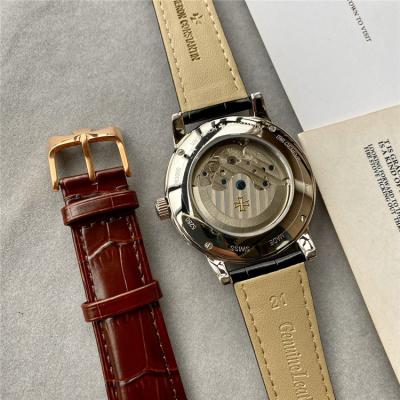 Replica Patrimony A21j Automatic Movement Mens Watch White Dial Leather Strap E71