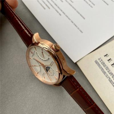 Replica Patrimony A21j Automatic Movement Mens Watch White Dial Leather Strap E71