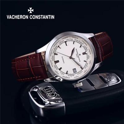 Replica Fiftysix Japan Miyota 8215 Automatic Movement Mens Watch White Dial Leather Strap E72