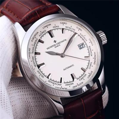 Replica Fiftysix Japan Miyota 8215 Automatic Movement Mens Watch White Dial Leather Strap E72