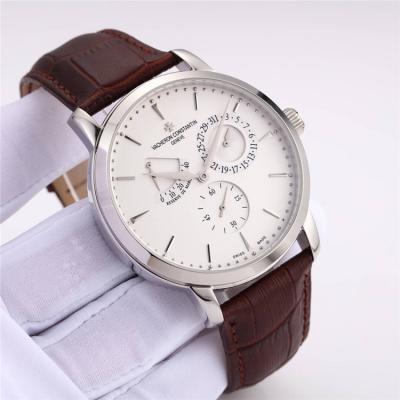 Replica Patrimony A21j Automatic Movement Mens Watch White Dial Leather Strap B E74